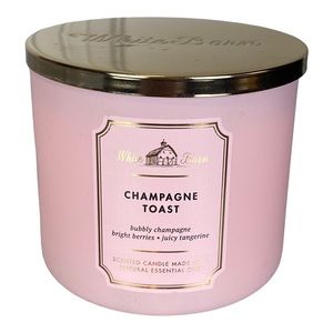 White Barn ☆ CHAMPAGNE TOAST ☆ 3-Wick Scented Candle 14.5oz ☆ NEW